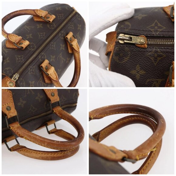 LOUIS VUITTON Monogram Speedy 25 Hand Bag M41528 LV Auth am9473 - Picture 16 of 16